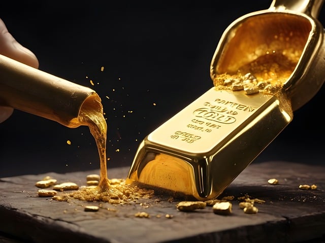 gold bar, gold coin